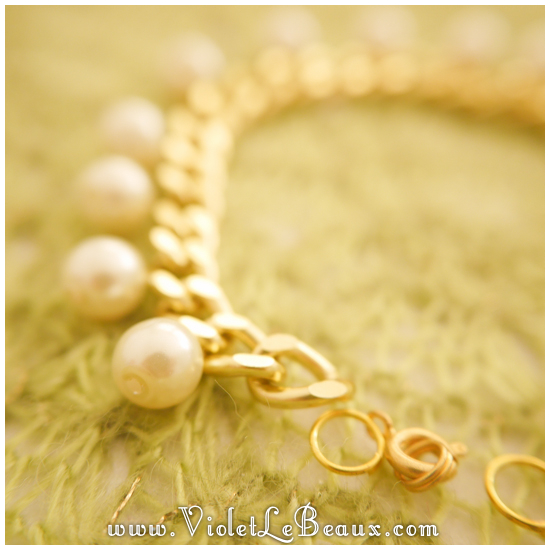 DIY Chain and Pearl Bracelet – Tutorial | Violet LeBeaux - Tales of an ...